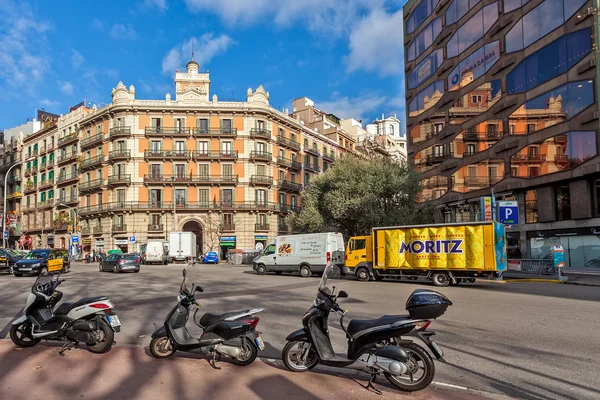 Městský pohled na barcelonu, Španělsko. — Stock fotografie