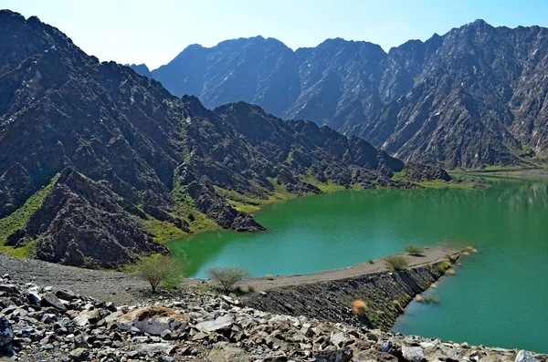 Wadi Oasi di Shab negli Emirati Arabi Uniti — Foto Stock