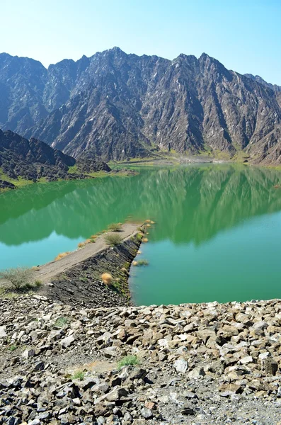 Wadi Oasi di Shab negli Emirati Arabi Uniti — Foto Stock