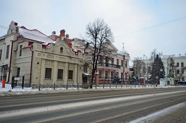 Le strade del centro storico Kazan — Foto Stock