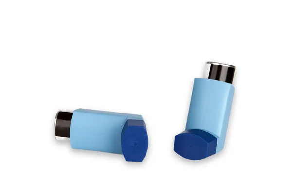 Inhalator astmy izolowany na białym tle — Zdjęcie stockowe