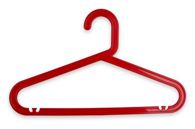 Kırmızı kumaş askı