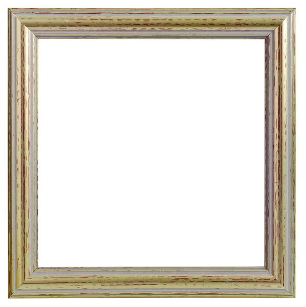 Wooden frame isolated on white background — Stock Photo, Image