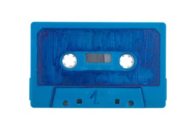 Betik mavi ses bandı beyaz arkaplanda izole edildi