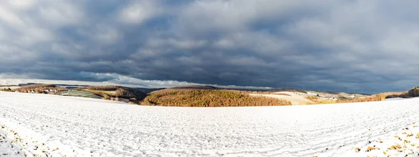 冬のドイツの風景からパノラマ — ストック写真