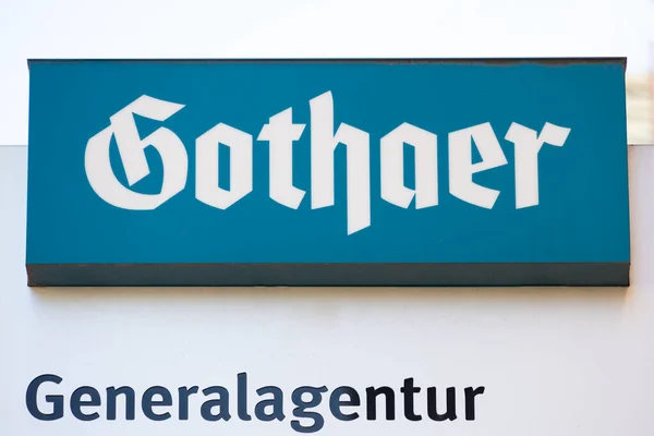 Oberursel Németország 2021 Gothaer Logo Gothaer Csoport Egyik Legnagyobb Német — Stock Fotó