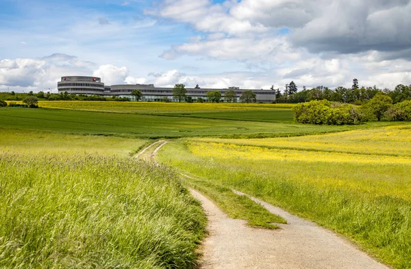 Wetzlar Németország 2021 Panoráma Leica Központból Wetzlar Hesse Németország Környéki — Stock Fotó