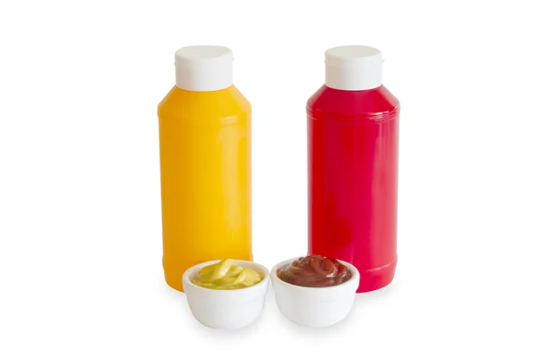 Mustard and Ketchup — Stock Photo, Image