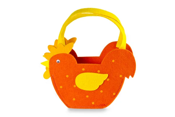 Orange basket isolated — Stock Photo, Image