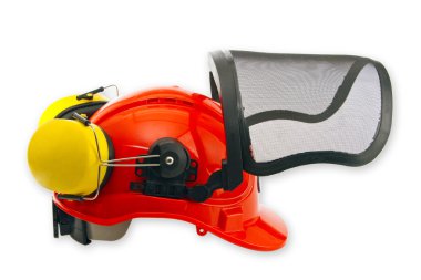 Safety helmet isolated