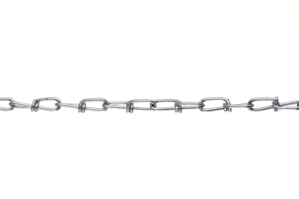 Metallic chain isolated on white background — Stock Photo, Image