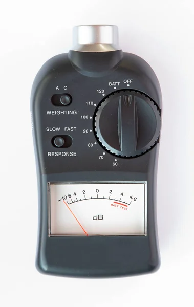 Sound Pressure Level Spl Meter White Background — Zdjęcie stockowe