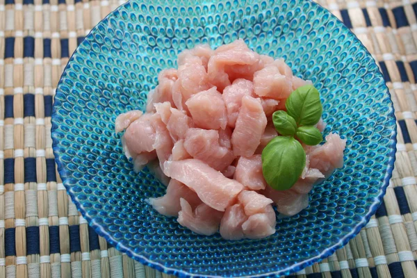 Frisches Rohes Hühnerfleisch Einer Schüssel — Stockfoto