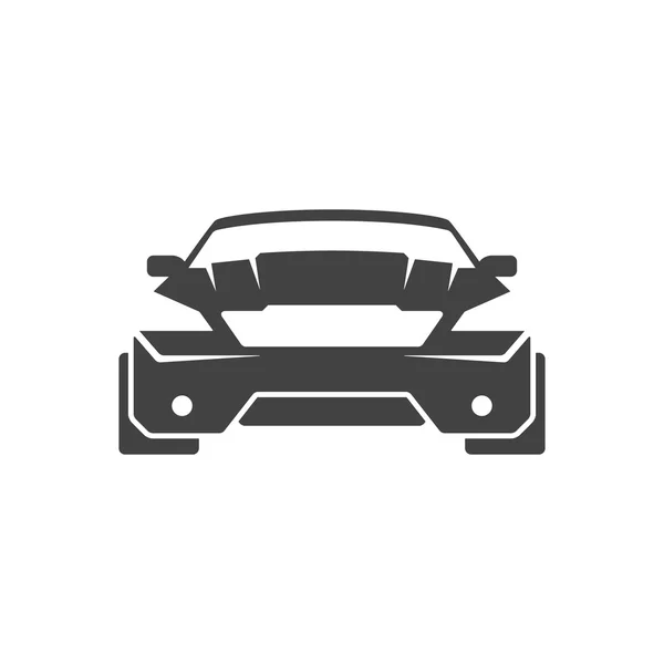 Sport Car Aislado en el icono de vector de fondo blanco en estilo retro — Vector de stock