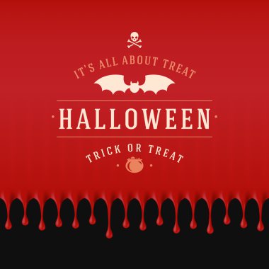 Cadılar Bayramın kutlu olsun Vintage Tipografik Tasarım