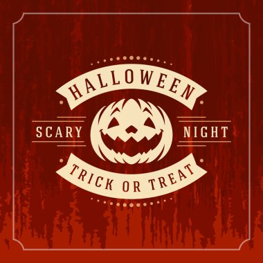 Cadılar Bayramı vektör arka plan ve kabak