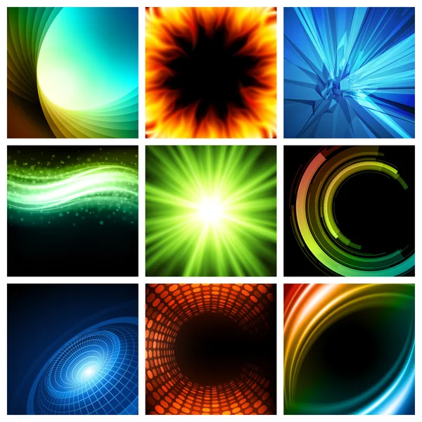 Abstract vector backgrounds collection modern design — Stock Vector