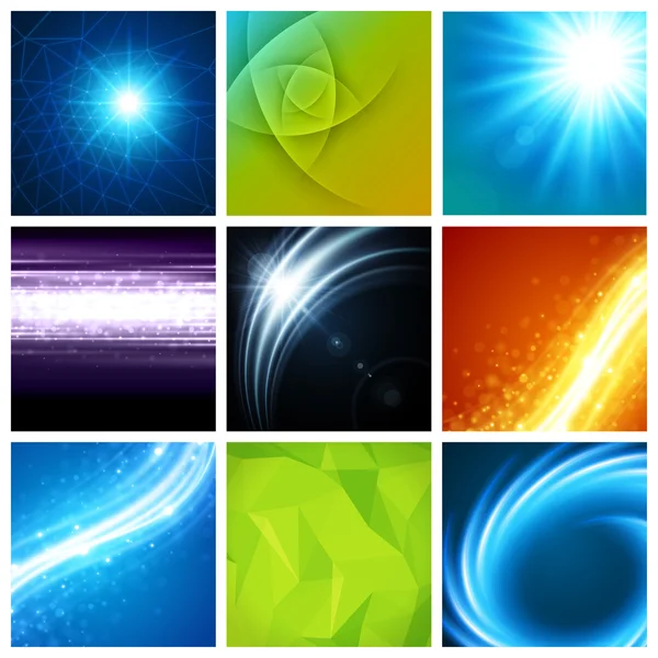 Abstract vector backgrounds collection modern design — Stockvector