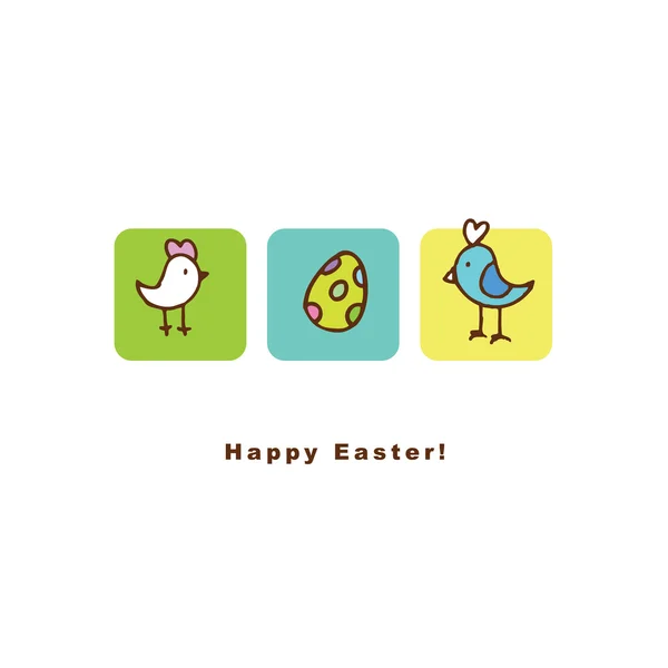 Easter card with copy space — Stock Vector