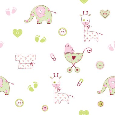 Bebek duş Seamless Modeli