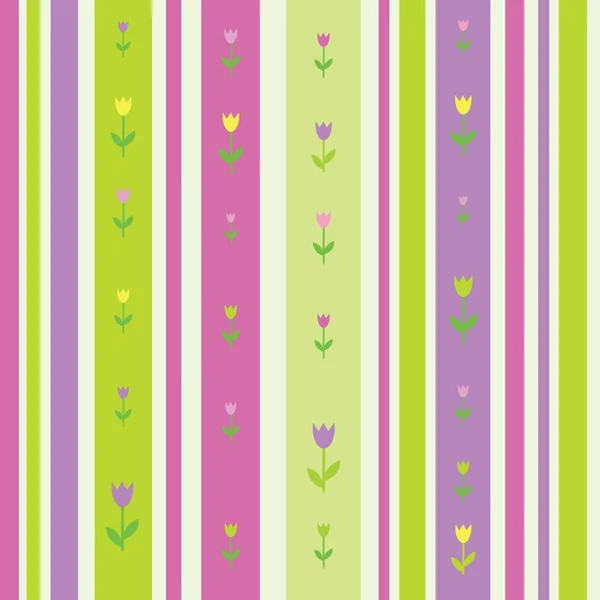 Flowers - seamless pattern — Stock Vector