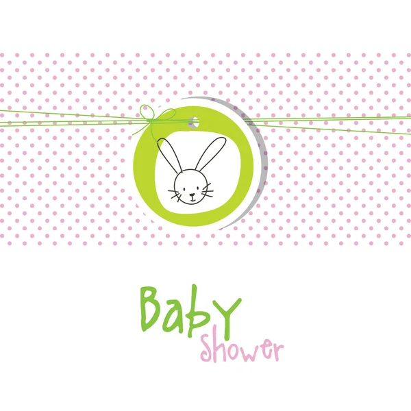 Baby shower meghívó másol hely — Stock Vector