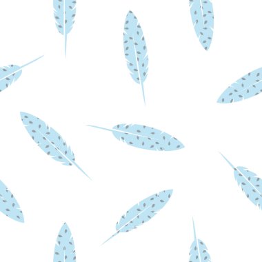 Kuş tüyleri pürüzsüz desen tasarım ögesi