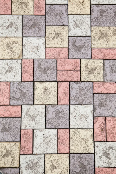 Pavement de tuile de marche colorée — Photo