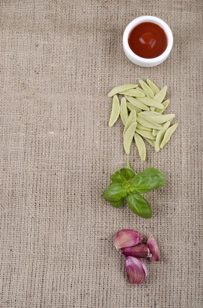 Home made pasta from durum wheat — Stock Photo, Image