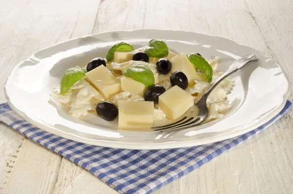 Salada de macarrão grego com maionese — Fotografia de Stock