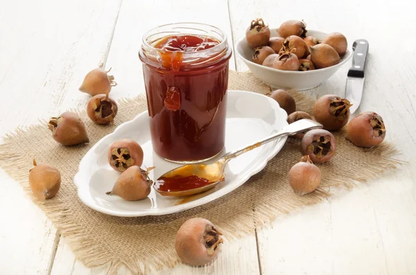 Rose hip jelly in a glass — Stock Photo, Image