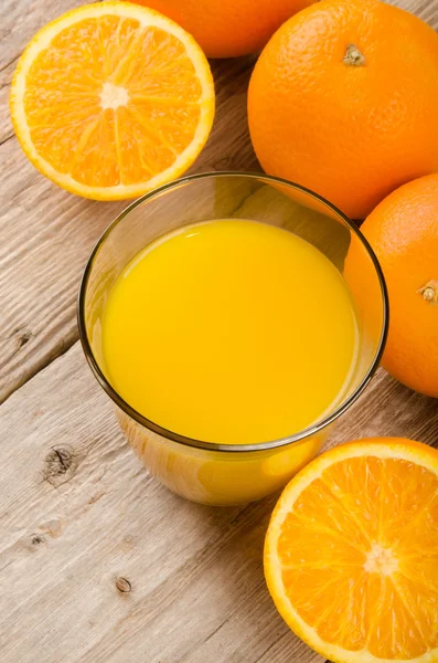 Healthy orange juice in a glass — Stock Photo, Image