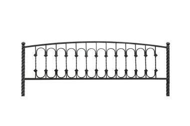 Sahte dekoratif bariyer, eskrim. Beyaz arkaplan üzerinde izole edilmiş.