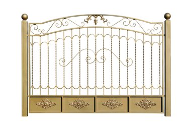 Çelik dekoratif çit.