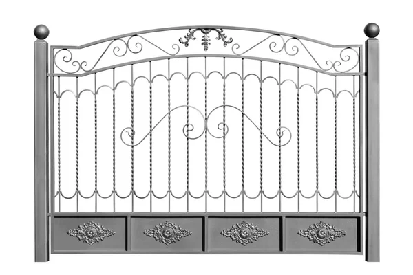 Декоративный железный забор . — стоковое фото
