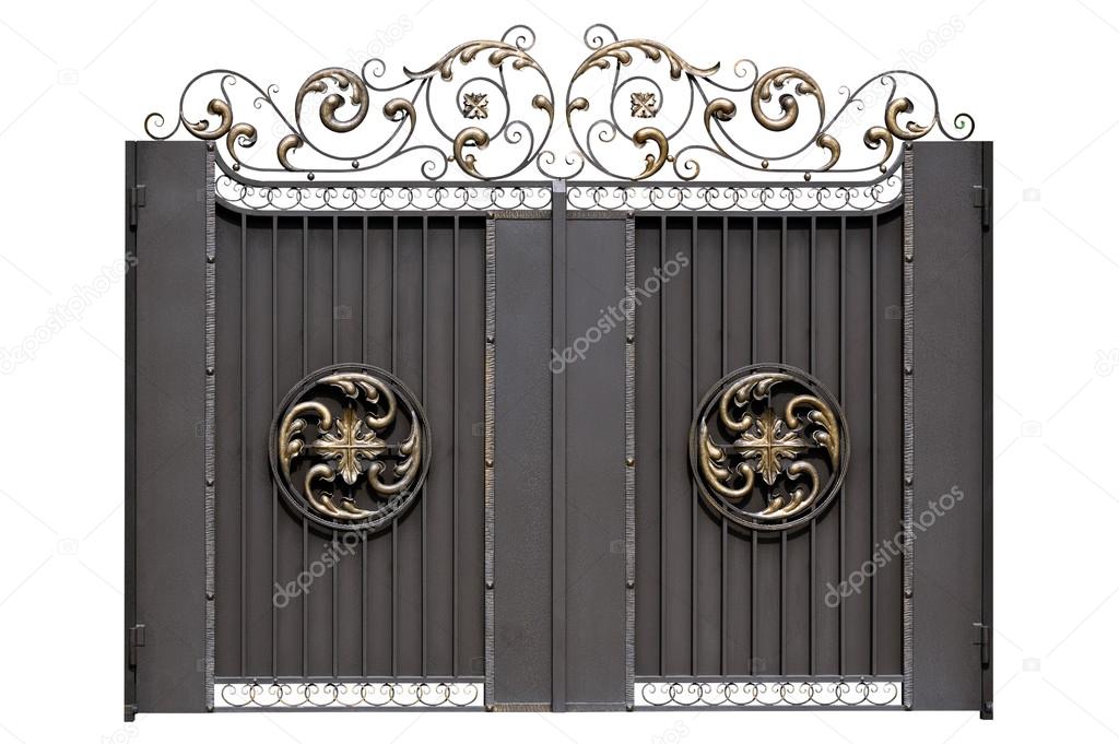 Decorative iron gate.