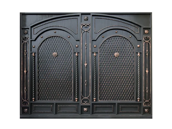 Portão de metal decorativo por ornamento . — Fotografia de Stock