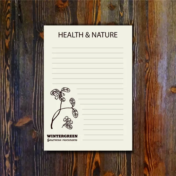 Здоровье и природа — стоковый вектор