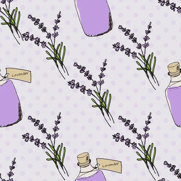 Colección Salud y Naturaleza. Lavanda — Vector de stock