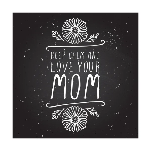 Κάρτα ημέρας ευτυχισμένων μητέρων — Διανυσματικό Αρχείο