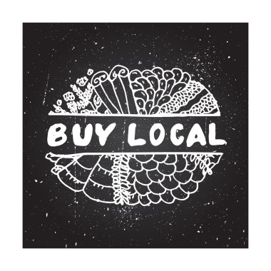 Zentangle öğe kara tahta arka plan üzerinde