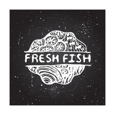 Kara tahta arka plan üzerinde ayrıntılı el çekilmiş zentangle öğe