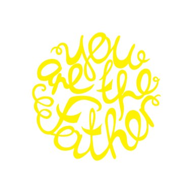 Mutlu Babalar günü handlettering öğe