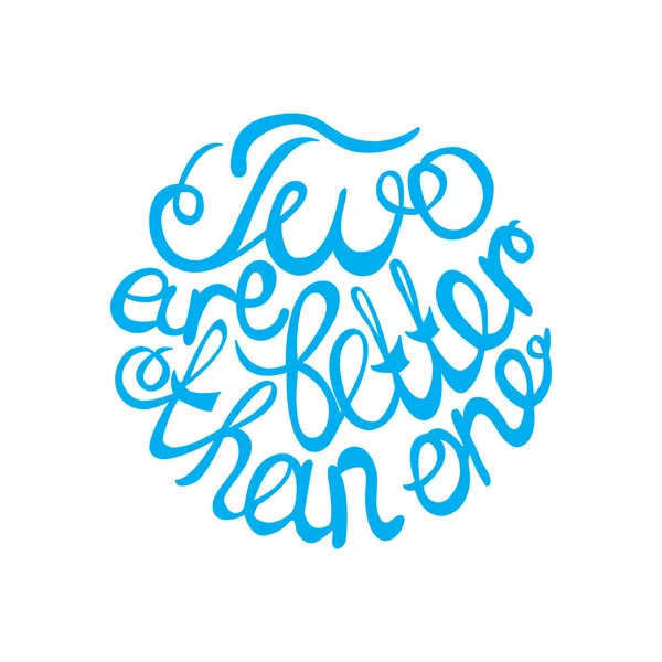 Elemento de letras en color azul para el diseño de la boda — Vector de stock