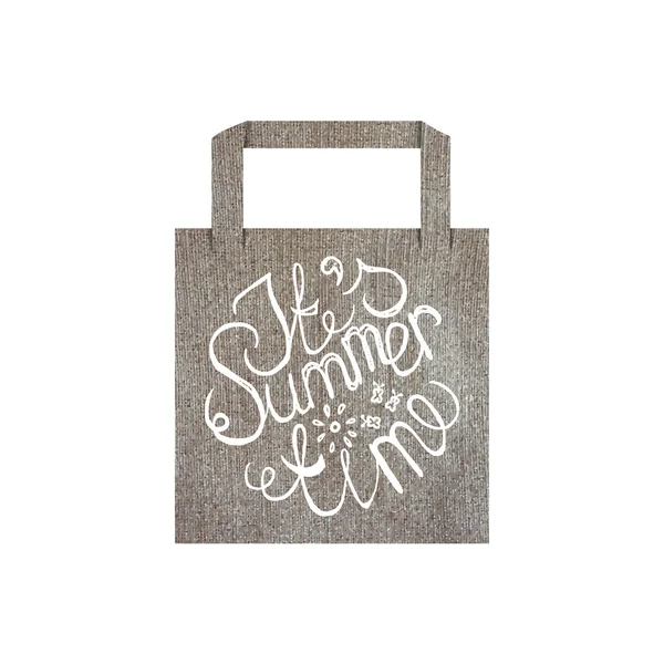 Eco bag mockup template with lettering element — 图库矢量图片