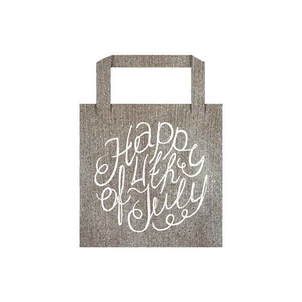 Plantilla de maqueta Eco bag con elemento de letras — Vector de stock