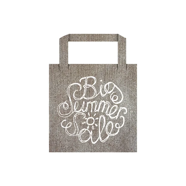 Eco bag mockup template with lettering element — 图库矢量图片