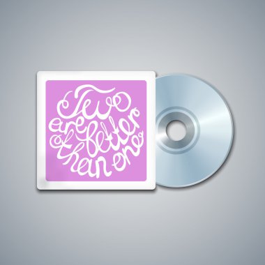 Karışık Cd kapağı. Öğe yazı ile mockup şablonu