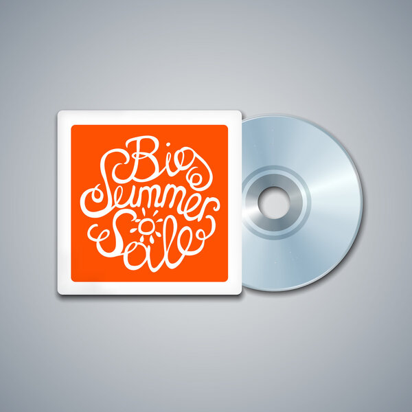 Смешанный CD. Шаблон-макет с буквенным элементом
