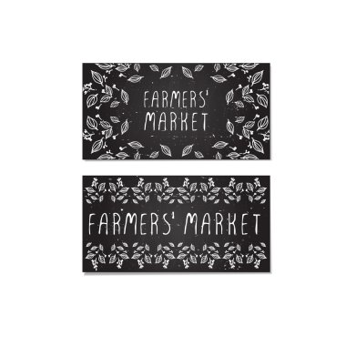 Çiftçiler kartları Pazar. El-kabataslak 